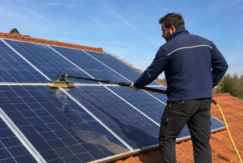 Nettoyage et entretien de panneaux solaires à Russ